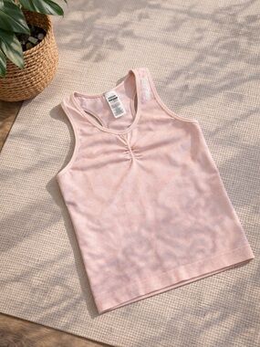 Gymshark Adapt Camo Seamless Tank Pink Racerback Workout Top Size M